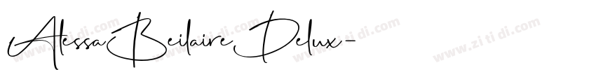 AlessaBeilaireDelux字体转换
