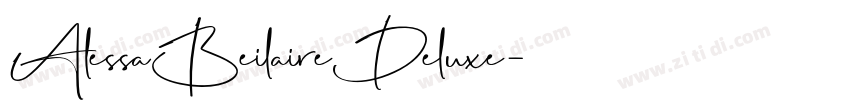 AlessaBeilaireDeluxe字体转换