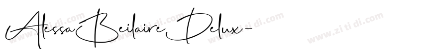 AlessaBeilaireDelux字体转换