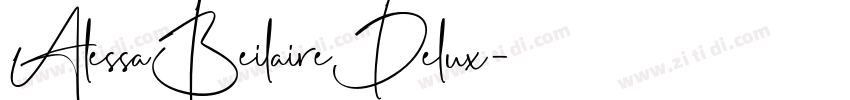 AlessaBeilaireDelux字体转换