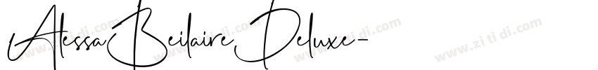 AlessaBeilaireDeluxe字体转换