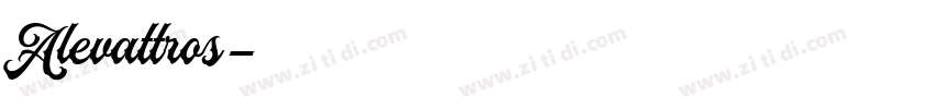 Alevattros字体转换