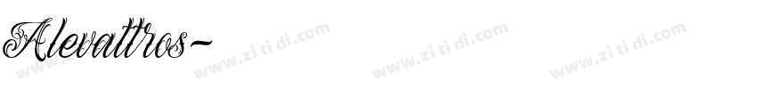 Alevattros字体转换