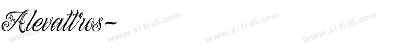 Alevattros字体转换