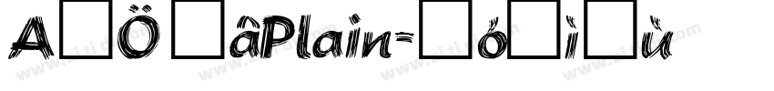 A鹅肉Plain字体转换