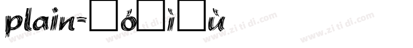 plain字体转换