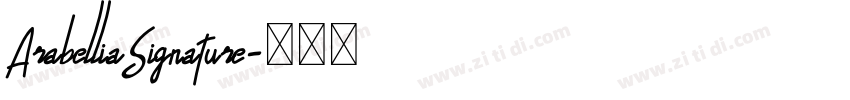 ArabelliaSignature字体转换