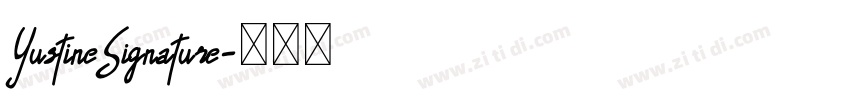 YustineSignature字体转换