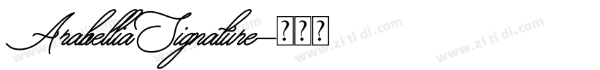 ArabelliaSignature字体转换