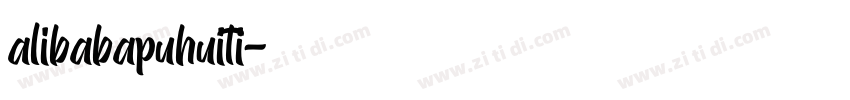 alibabapuhuiti字体转换