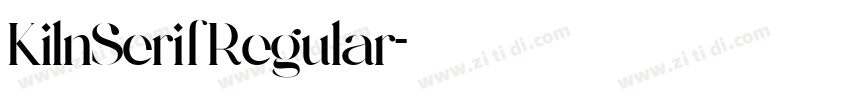 KilnSerifRegular字体转换 KilnSerifRegular字体转换