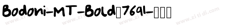 Bodoni-MT-Bold_7691字体转换