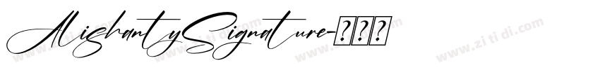 AlishantySignature字体转换