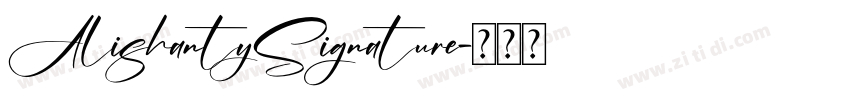AlishantySignature字体转换