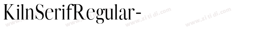 KilnSerifRegular字体转换 KilnSerifRegular字体转换