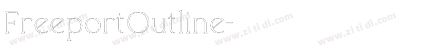 FreeportOutline字体转换