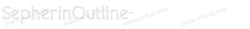 SepherinOutline字体转换