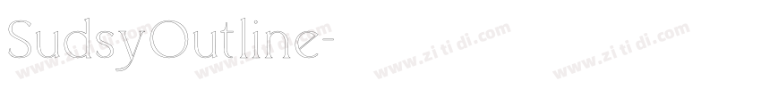 SudsyOutline字体转换