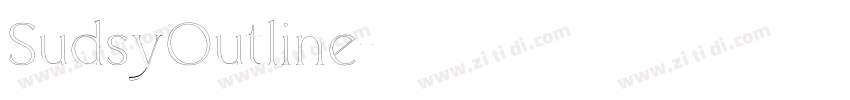 SudsyOutline字体转换