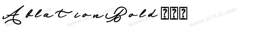 AblationBold字体转换
