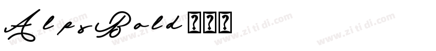 AlpsBold字体转换