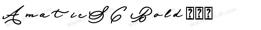 AmaticSC-Bold字体转换