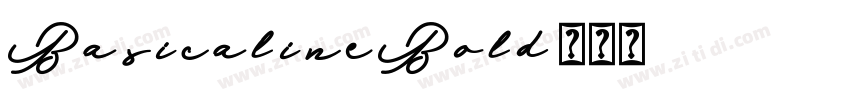 BasicalineBold字体转换 BasicalineBold字体转换