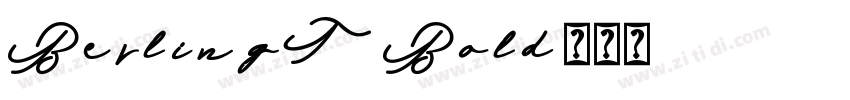 BerlingT-Bold字体转换