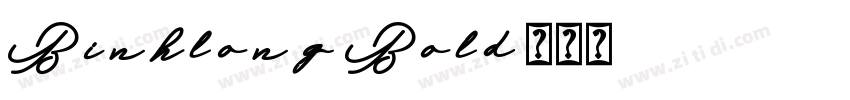 Binhlong-Bold字体转换