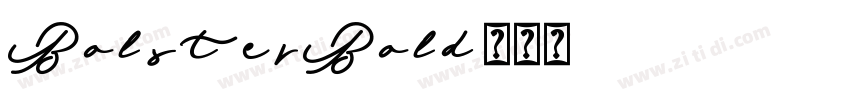 BolsterBold字体转换