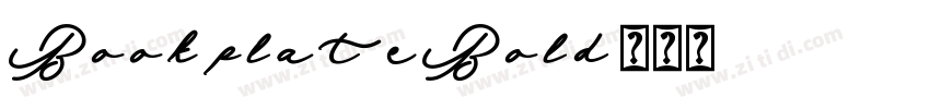 BookplateBold字体转换