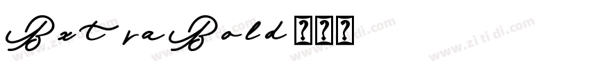 BxtraBold字体转换