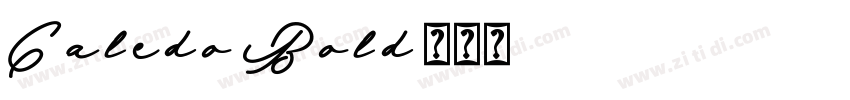 Caledo-Bold字体转换