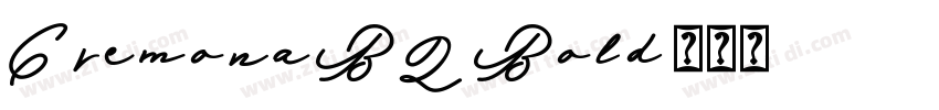 CremonaBQ-Bold字体转换
