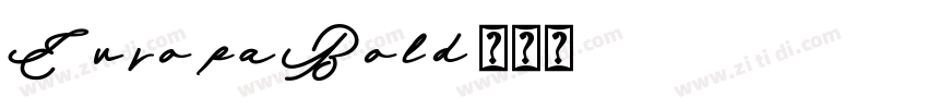 EvropaBold字体转换