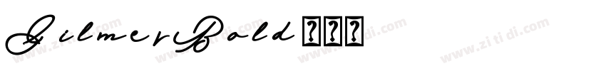 GilmerBold字体转换