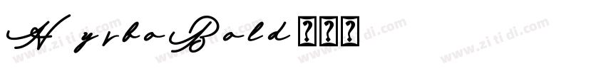 HyrboBold字体转换