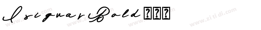 Isigvar-Bold字体转换