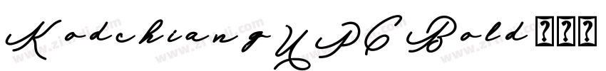 KodchiangUPCBold字体转换
