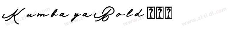 KumbayaBold字体转换