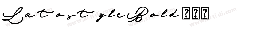 LatostyleBold字体转换