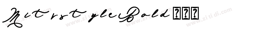 MitrstyleBold字体转换