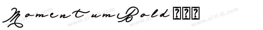 MomentumBold字体转换