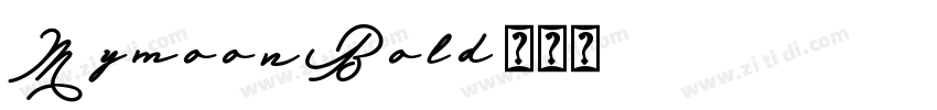 MymoonBold字体转换
