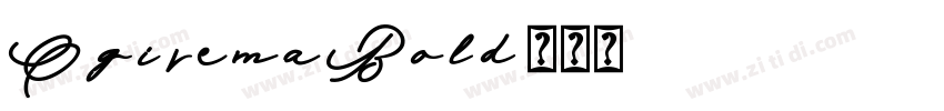 OgiremaBold字体转换