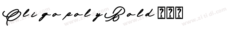OligopolyBold字体转换