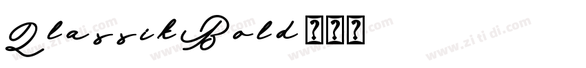 QlassikBold字体转换