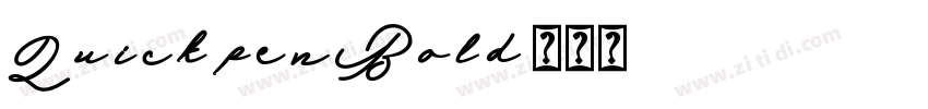 QuickpenBold字体转换