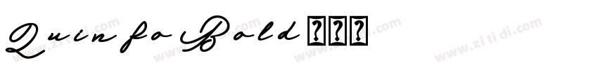 Quinfo-Bold字体转换