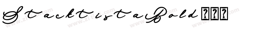 StacktistaBold字体转换